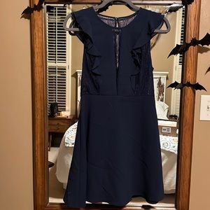 BCBGeneration Lacey A-Line Navy Dress